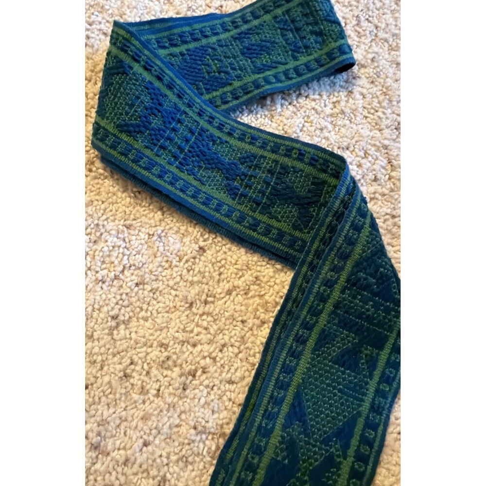 Hand Woven Authentic Peruvian Sash Wrap 68" X 3.5" Inches - Picture 2 of 4